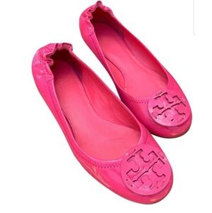 Tory Burch Pink Reva Patent Leather